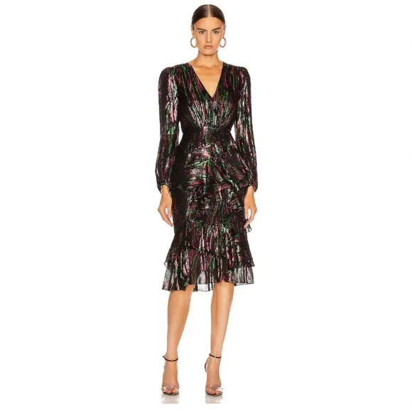 SALONI Multicolor Midi Dress - Picture 2 of 2